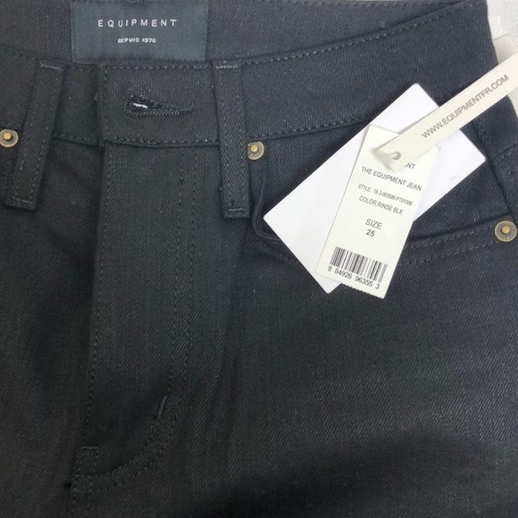 Equipment Black Rinse Skinny High Waisted Jeans Size 25 - Picture 7 of 7